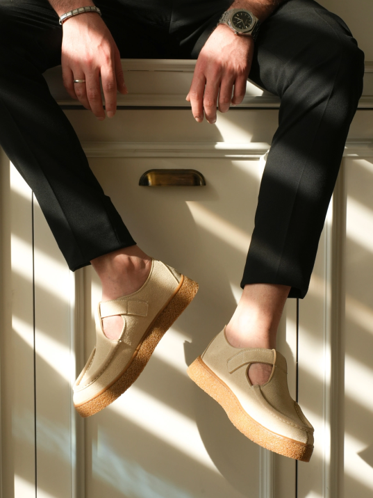 Kb-t30 Kuback Bej Kahve Taban Günlük Erkek Sandalet