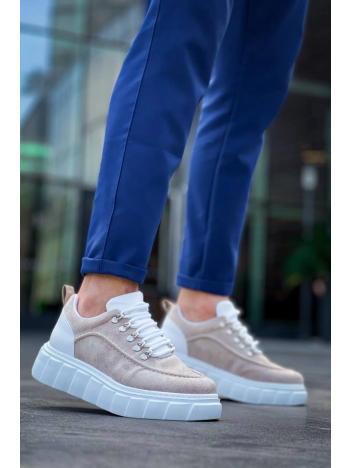 KB-X10 Kuback Bej Süet Beyaz Yüksek Taban Günlük Spor Ayakkabı KB-X10 Kuback Bej Süet Beyaz Yüksek Taban Günlük Spor Ayakkabı