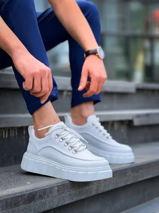 Kb-x10 Kuback Beyaz Cilt Beyaz Yüksek Taban Günlük Spor Ayakkabı Kb-x10 Kuback Beyaz Cilt Beyaz Yüksek Taban Günlük Spor Ayakkabı