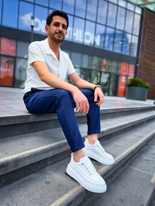 Kb-x10 Kuback Beyaz Cilt Beyaz Yüksek Taban Günlük Spor Ayakkabı Kb-x10 Kuback Beyaz Cilt Beyaz Yüksek Taban Günlük Spor Ayakkabı