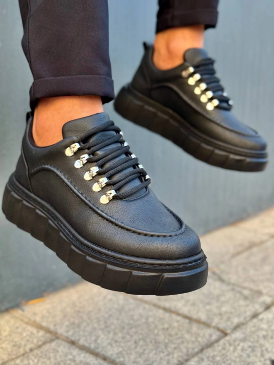 KB-X10 Kuback Kömür Cilt Yüksek Taban Günlük Spor Ayakkabı KB-X10 Kuback Kömür Cilt Yüksek Taban Günlük Spor Ayakkabı