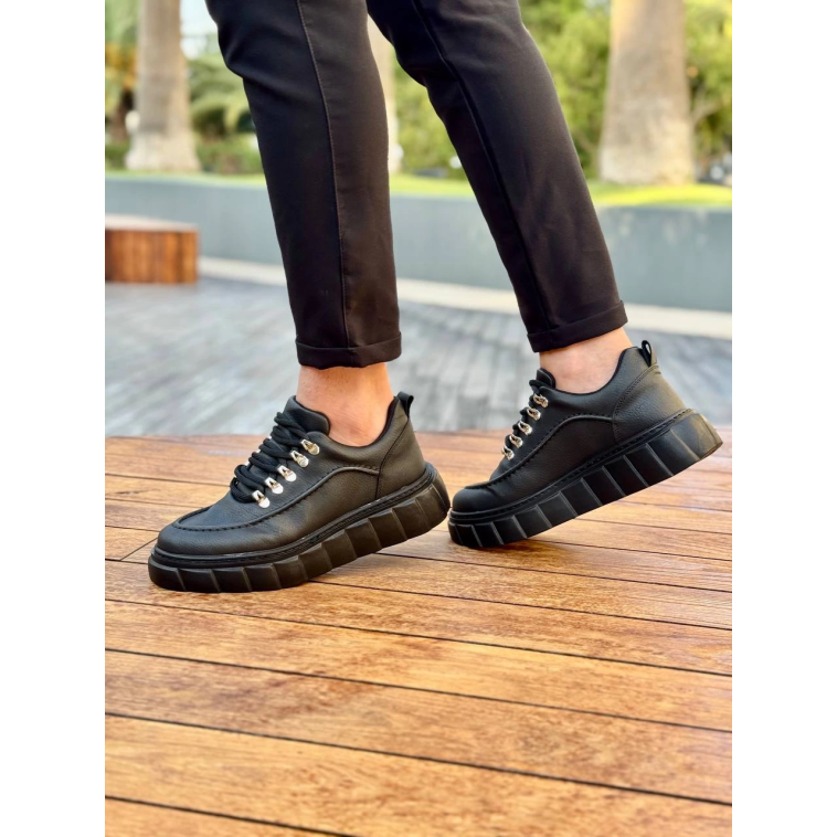 KB-X10 Kuback Kömür Cilt Yüksek Taban Günlük Spor Ayakkabı KB-X10 Kuback Kömür Cilt Yüksek Taban Günlük Spor Ayakkabı