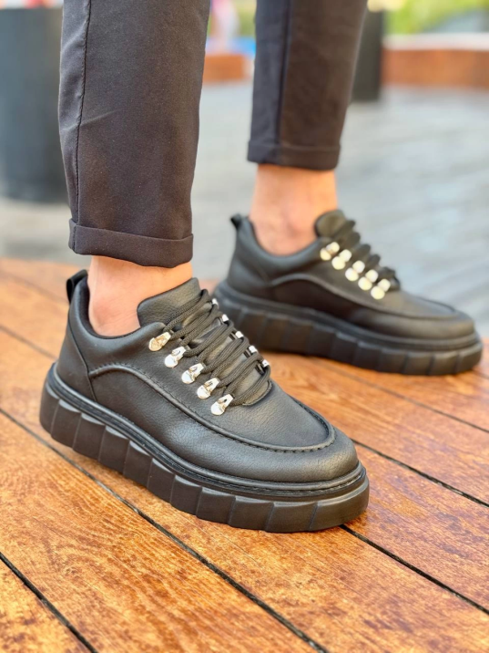 KB-X10 Kuback Kömür Cilt Yüksek Taban Günlük Spor Ayakkabı KB-X10 Kuback Kömür Cilt Yüksek Taban Günlük Spor Ayakkabı