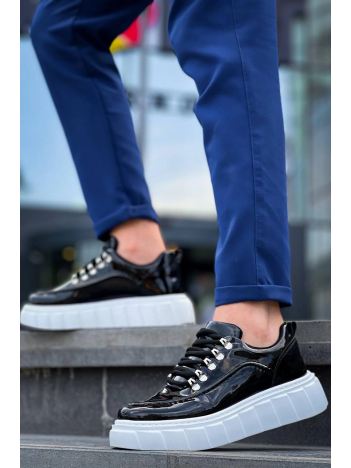 KB-X10 Kuback Siyah Rugan Beyaz Yüksek Taban Günlük Spor Ayakkabı KB-X10 Kuback Siyah Rugan Beyaz Yüksek Taban Günlük Spor Ayakkabı