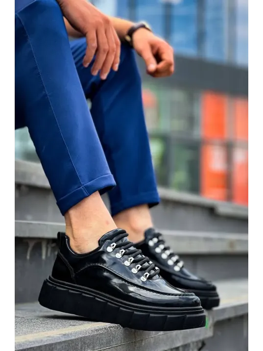 Kb-x10 Kuback Siyah Rugan Siyah Yüksek Taban Günlük Spor Ayakkabı Kb-x10 Kuback Siyah Rugan Siyah Yüksek Taban Günlük Spor Ayakkabı