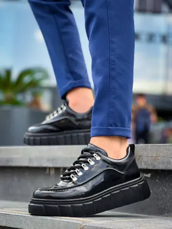 Kb-x10 Kuback Siyah Rugan Siyah Yüksek Taban Günlük Spor Ayakkabı Kb-x10 Kuback Siyah Rugan Siyah Yüksek Taban Günlük Spor Ayakkabı