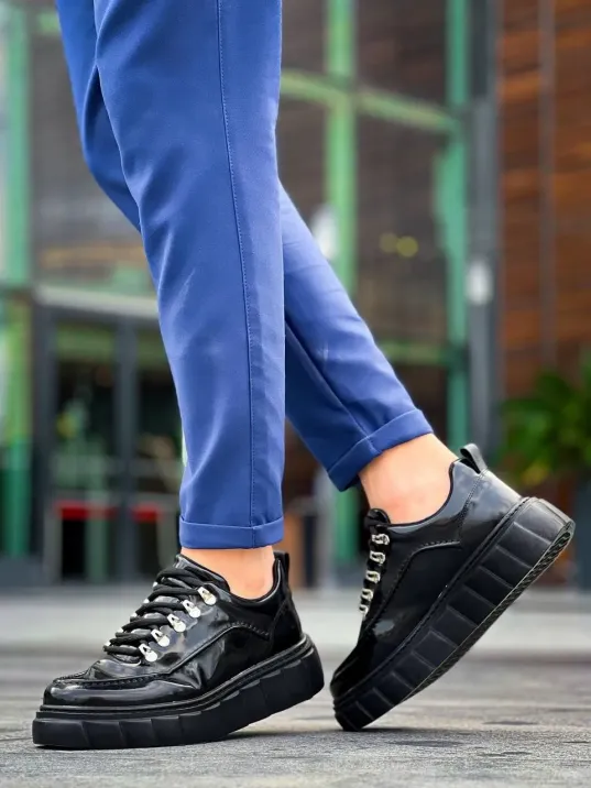 Kb-x10 Kuback Siyah Rugan Siyah Yüksek Taban Günlük Spor Ayakkabı Kb-x10 Kuback Siyah Rugan Siyah Yüksek Taban Günlük Spor Ayakkabı