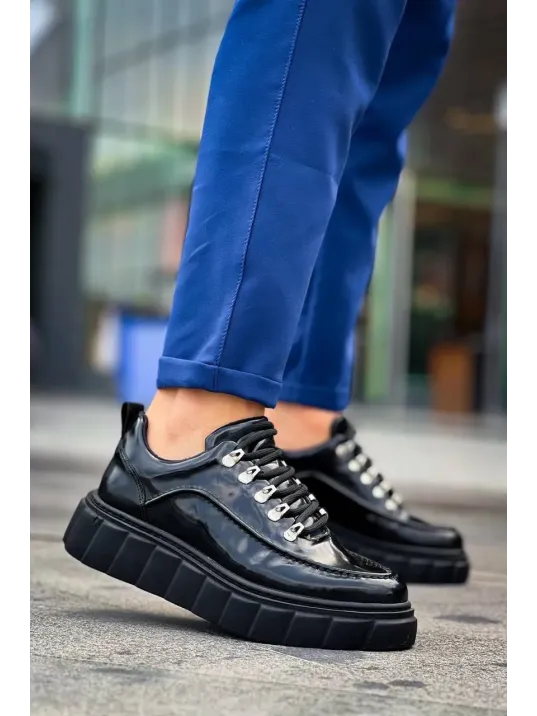 Kb-x10 Kuback Siyah Rugan Siyah Yüksek Taban Günlük Spor Ayakkabı Kb-x10 Kuback Siyah Rugan Siyah Yüksek Taban Günlük Spor Ayakkabı