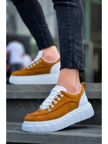 Kb-x10 Kuback Taba Süet Beyaz Yüksek Taban Günlük Spor Ayakkabı Kb-x10 Kuback Taba Süet Beyaz Yüksek Taban Günlük Spor Ayakkabı