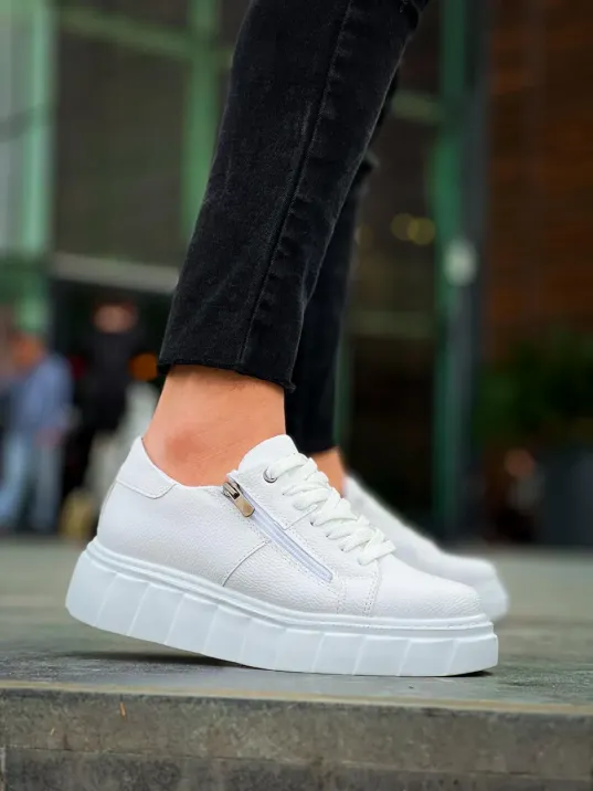 Kb-x155 Kuback Beyaz Cilt Detaylı Beyaz Yüksek Taban Günlük Spor Ayakkabı Kb-x155 Kuback Beyaz Cilt Detaylı Beyaz Yüksek Taban Günlük Spor Ayakkabı
