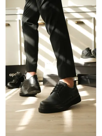 Kb-x16 Kuback Kömür Cilt Günlük Erkek Ayakkabı