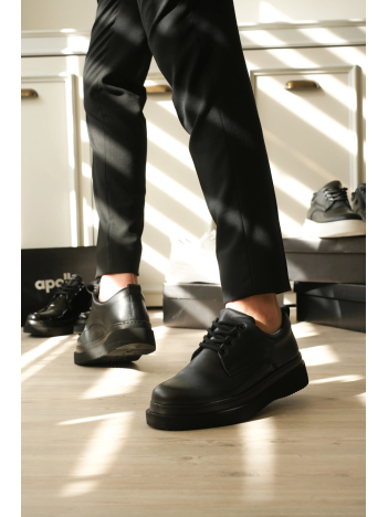 Kb-x16 Kuback Kömür Cilt Günlük Erkek Ayakkabı