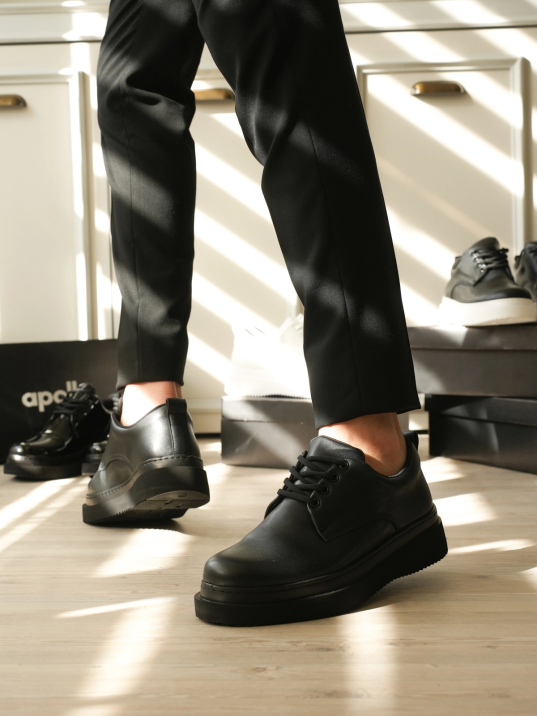 Kb-x16 Kuback Kömür Cilt Günlük Erkek Ayakkabı