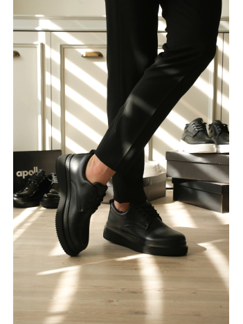 Kb-x16 Kuback Kömür Cilt Günlük Erkek Ayakkabı