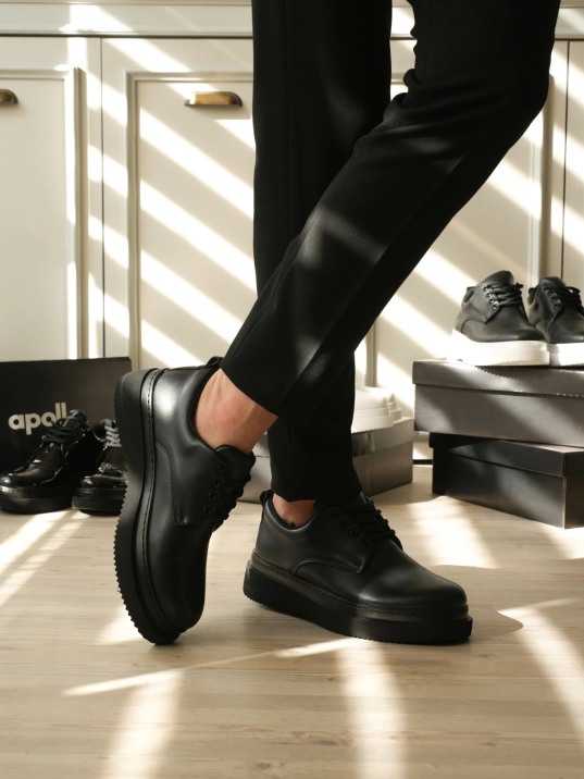 Kb-x16 Kuback Kömür Cilt Günlük Erkek Ayakkabı