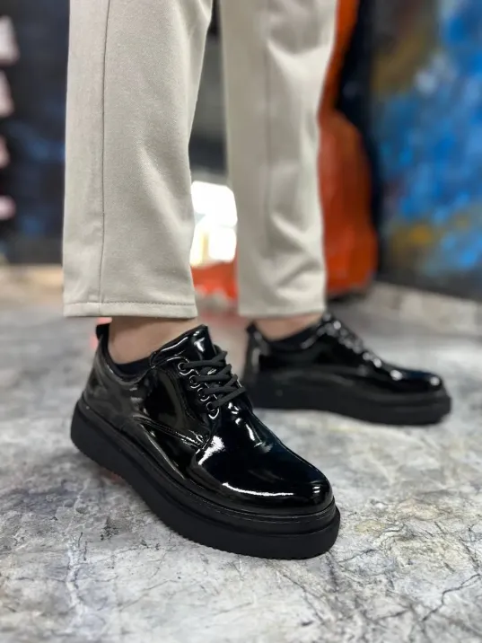 Kb-x16 Kuback Kömür Rugan Günlük Erkek Ayakkabı