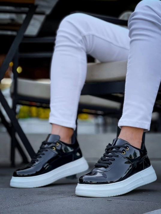 KB-X20 Kuback Siyah Rugan  Günlük Erkek Ayakkabı KB-X20 Kuback Siyah Rugan  Günlük Erkek Ayakkabı