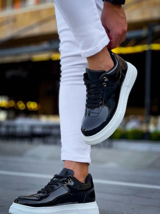 KB-X20 Kuback Siyah Rugan  Günlük Erkek Ayakkabı KB-X20 Kuback Siyah Rugan  Günlük Erkek Ayakkabı