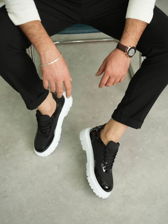 KB-X201 Kuback Siyah Rugan Paraşüt Günlük Erkek Ayakkabı KB-X201 Kuback Siyah Rugan Paraşüt Günlük Erkek Ayakkabı