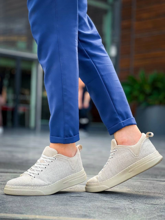 KB-X204 Kuback Bej Keten Bej Yüksek Taban Günlük Erkek Spor Ayakkabı KB-X204 Kuback Bej Keten Bej Yüksek Taban Günlük Erkek Spor Ayakkabı