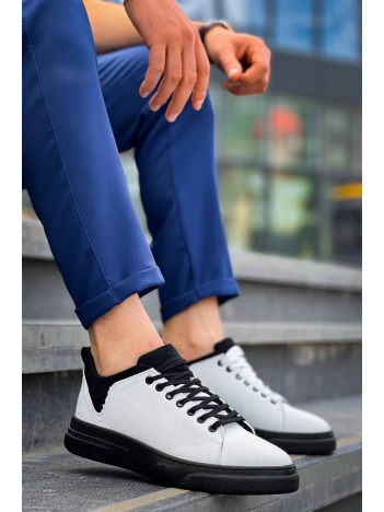 KB-X204 Kuback Beyaz Siyah Keten Siyah Yüksek Taban Günlük Erkek Spor Ayakkabı KB-X204 Kuback Beyaz Siyah Keten Siyah Yüksek Taban Günlük Erkek Spor Ayakkabı