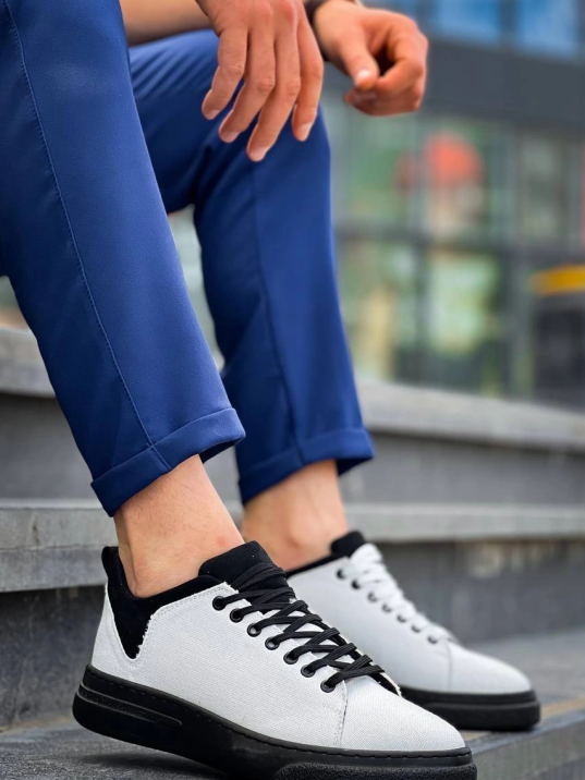 KB-X204 Kuback Beyaz Siyah Keten Siyah Yüksek Taban Günlük Erkek Spor Ayakkabı KB-X204 Kuback Beyaz Siyah Keten Siyah Yüksek Taban Günlük Erkek Spor Ayakkabı