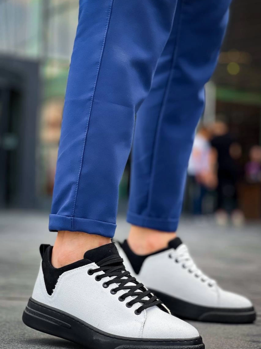 KB-X204 Kuback Beyaz Siyah Keten Siyah Yüksek Taban Günlük Erkek Spor Ayakkabı KB-X204 Kuback Beyaz Siyah Keten Siyah Yüksek Taban Günlük Erkek Spor Ayakkabı