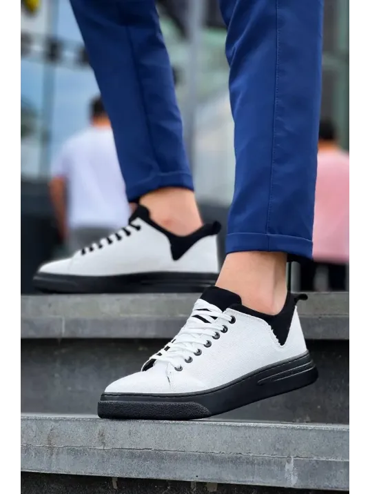 Kb-x204 Kuback Beyaz Siyah Keten Siyah Yüksek Taban Günlük Erkek Spor Ayakkabı Kb-x204 Kuback Beyaz Siyah Keten Siyah Yüksek Taban Günlük Erkek Spor Ayakkabı