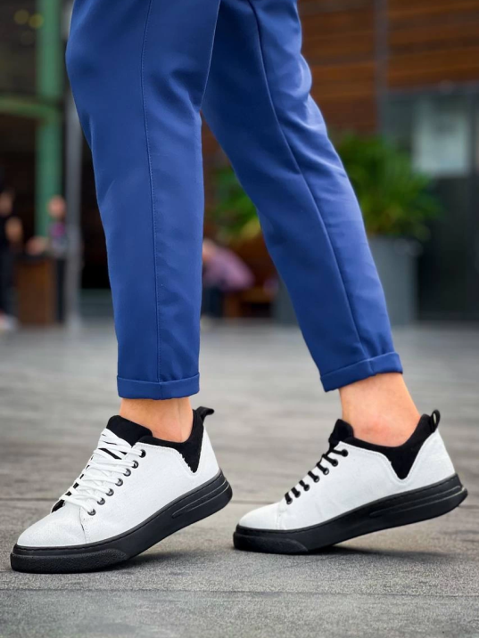 KB-X204 Kuback Beyaz Siyah Keten Siyah Yüksek Taban Günlük Erkek Spor Ayakkabı KB-X204 Kuback Beyaz Siyah Keten Siyah Yüksek Taban Günlük Erkek Spor Ayakkabı