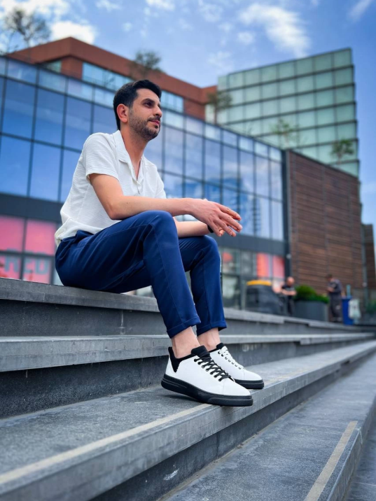 KB-X204 Kuback Beyaz Siyah Keten Siyah Yüksek Taban Günlük Erkek Spor Ayakkabı KB-X204 Kuback Beyaz Siyah Keten Siyah Yüksek Taban Günlük Erkek Spor Ayakkabı