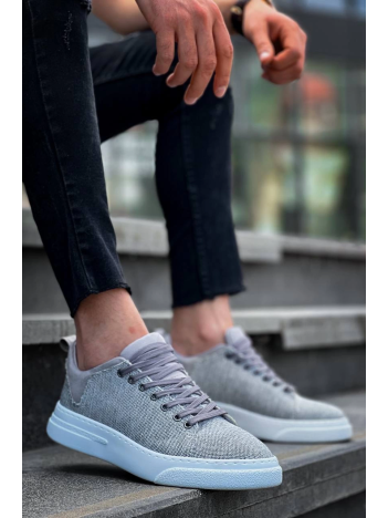 KB-X204 Kuback Gri Keten Beyaz Yüksek Taban Günlük Erkek Spor Ayakkabı KB-X204 Kuback Gri Keten Beyaz Yüksek Taban Günlük Erkek Spor Ayakkabı