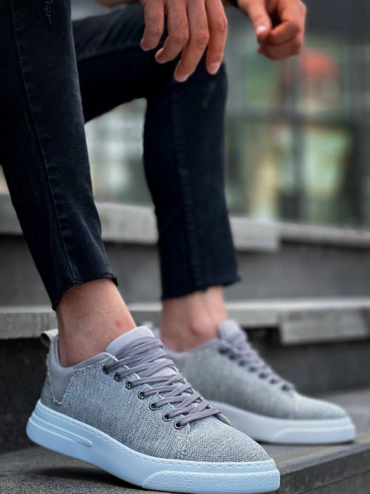 KB-X204 Kuback Gri Keten Beyaz Yüksek Taban Günlük Erkek Spor Ayakkabı KB-X204 Kuback Gri Keten Beyaz Yüksek Taban Günlük Erkek Spor Ayakkabı