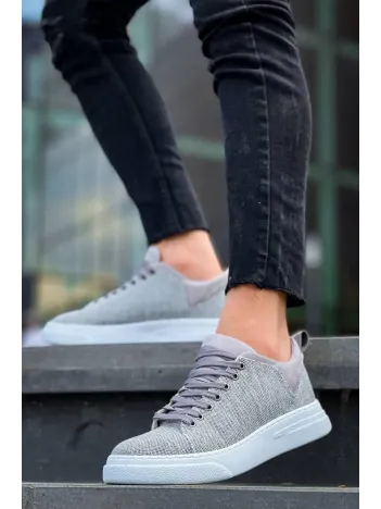 Kb-x204 Kuback Gri Keten Beyaz Yüksek Taban Günlük Erkek Spor Ayakkabı Kb-x204 Kuback Gri Keten Beyaz Yüksek Taban Günlük Erkek Spor Ayakkabı