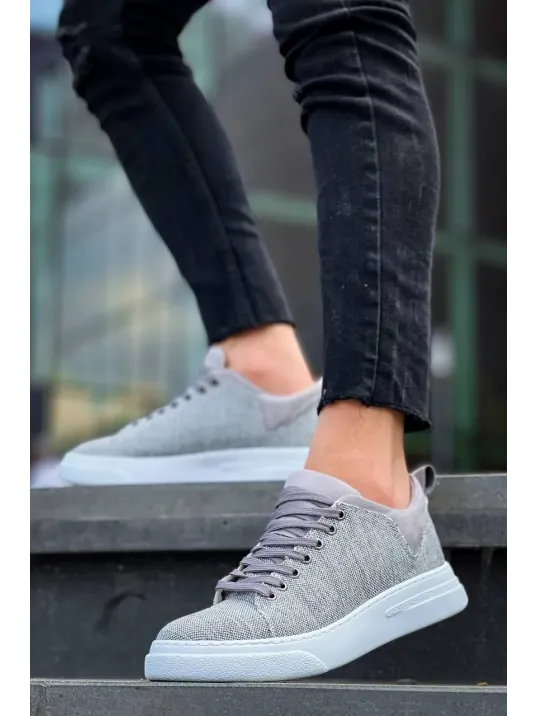 Kb-x204 Kuback Gri Keten Beyaz Yüksek Taban Günlük Erkek Spor Ayakkabı Kb-x204 Kuback Gri Keten Beyaz Yüksek Taban Günlük Erkek Spor Ayakkabı