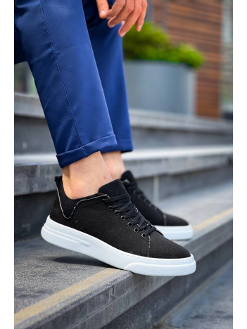 KB-X204 Kuback Siyah Keten Beyaz Yüksek Taban Günlük Erkek Spor Ayakkabı KB-X204 Kuback Siyah Keten Beyaz Yüksek Taban Günlük Erkek Spor Ayakkabı