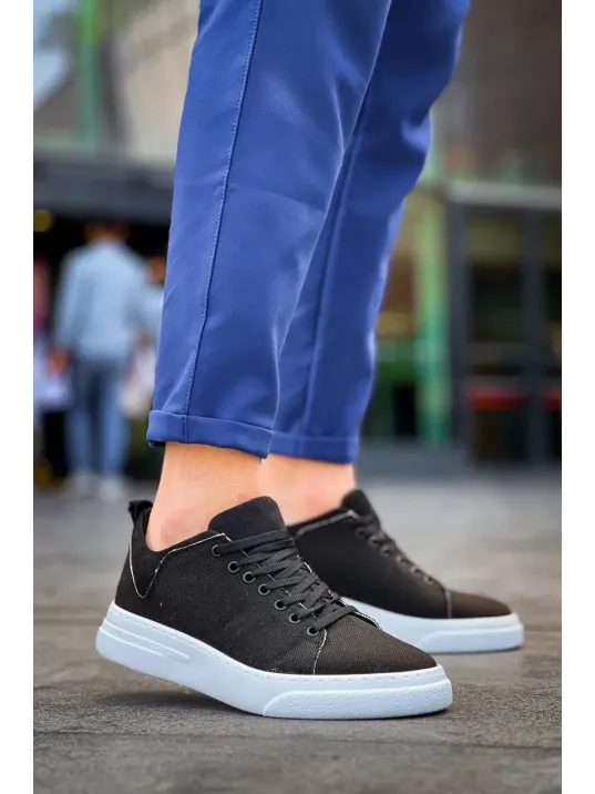 Kb-x204 Kuback Siyah Keten Beyaz Yüksek Taban Günlük Erkek Spor Ayakkabı Kb-x204 Kuback Siyah Keten Beyaz Yüksek Taban Günlük Erkek Spor Ayakkabı