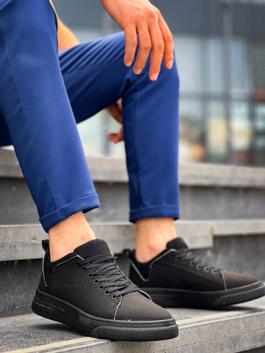 KB-X204 Kuback Siyah Keten Siyah Yüksek Taban Günlük Erkek Spor Ayakkabı KB-X204 Kuback Siyah Keten Siyah Yüksek Taban Günlük Erkek Spor Ayakkabı