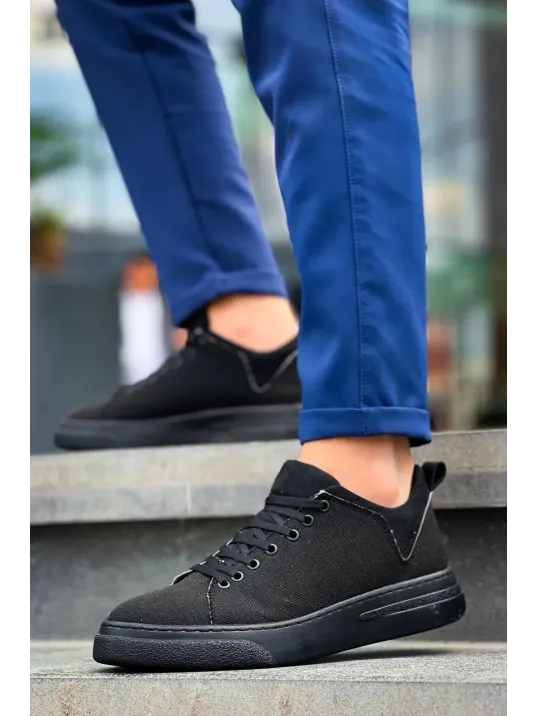 Kb-x204 Kuback Siyah Keten Siyah Yüksek Taban Günlük Erkek Spor Ayakkabı Kb-x204 Kuback Siyah Keten Siyah Yüksek Taban Günlük Erkek Spor Ayakkabı