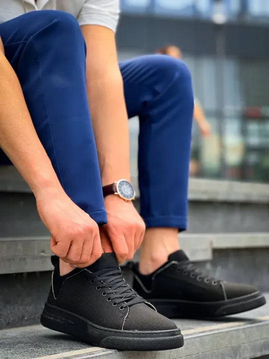 Kb-x204 Kuback Siyah Keten Siyah Yüksek Taban Günlük Erkek Spor Ayakkabı Kb-x204 Kuback Siyah Keten Siyah Yüksek Taban Günlük Erkek Spor Ayakkabı