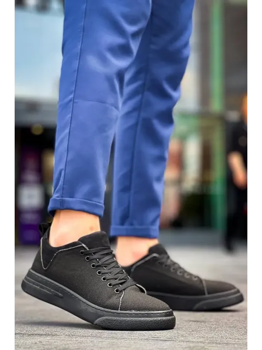 Kb-x204 Kuback Siyah Keten Siyah Yüksek Taban Günlük Erkek Spor Ayakkabı Kb-x204 Kuback Siyah Keten Siyah Yüksek Taban Günlük Erkek Spor Ayakkabı