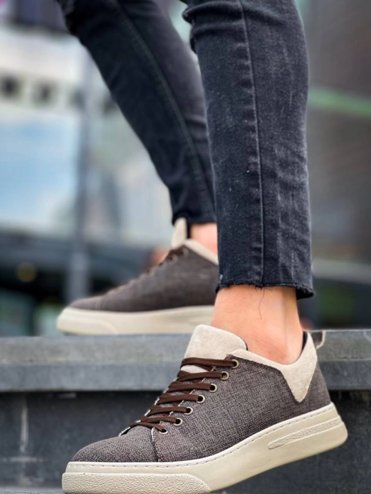 KB-X204 Kuback Taba Bej Keten Bej Yüksek Taban Günlük Erkek Spor Ayakkabı KB-X204 Kuback Taba Bej Keten Bej Yüksek Taban Günlük Erkek Spor Ayakkabı