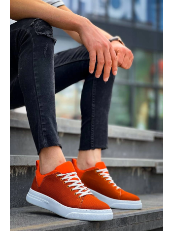 KB-X204 Kuback Turuncu Keten Beyaz Yüksek Taban Günlük Erkek Spor Ayakkabı KB-X204 Kuback Turuncu Keten Beyaz Yüksek Taban Günlük Erkek Spor Ayakkabı
