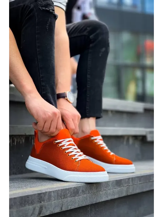 Kb-x204 Kuback Turuncu Keten Beyaz Yüksek Taban Günlük Erkek Spor Ayakkabı Kb-x204 Kuback Turuncu Keten Beyaz Yüksek Taban Günlük Erkek Spor Ayakkabı