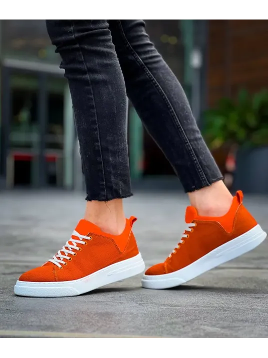 Kb-x204 Kuback Turuncu Keten Beyaz Yüksek Taban Günlük Erkek Spor Ayakkabı Kb-x204 Kuback Turuncu Keten Beyaz Yüksek Taban Günlük Erkek Spor Ayakkabı