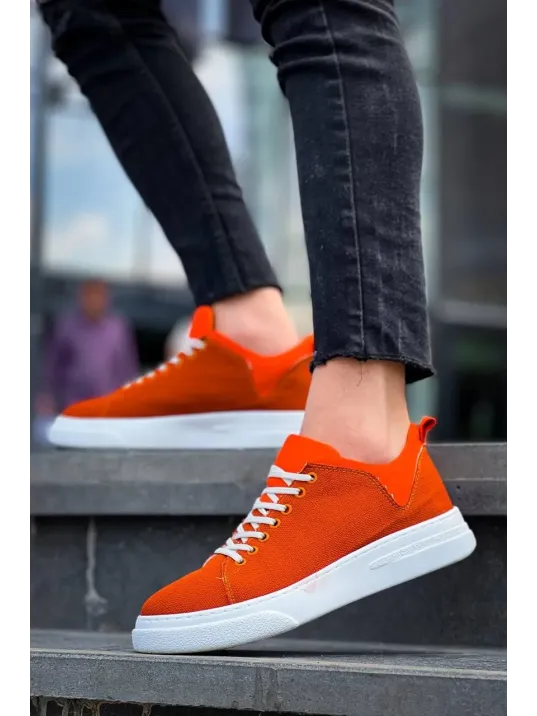 Kb-x204 Kuback Turuncu Keten Beyaz Yüksek Taban Günlük Erkek Spor Ayakkabı Kb-x204 Kuback Turuncu Keten Beyaz Yüksek Taban Günlük Erkek Spor Ayakkabı