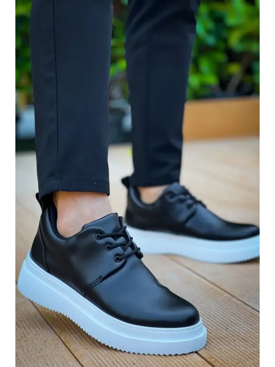 Kb-x3 Kuback Siyah Cilt Bağcıklı Günlük Erkek Ayakkabı Kb-x3 Kuback Siyah Cilt Bağcıklı Günlük Erkek Ayakkabı