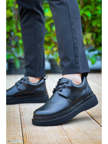 KB-X3  Kuback Siyah Cilt Siyah Taban Bağcıklı  Günlük Erkek  Ayakkabı KB-X3  Kuback Siyah Cilt Siyah Taban Bağcıklı  Günlük Erkek  Ayakkabı