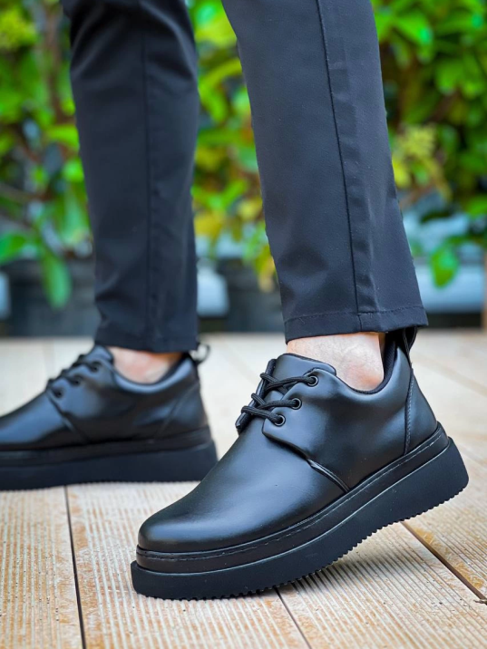 KB-X3  Kuback Siyah Cilt Siyah Taban Bağcıklı  Günlük Erkek  Ayakkabı KB-X3  Kuback Siyah Cilt Siyah Taban Bağcıklı  Günlük Erkek  Ayakkabı