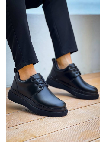 KB-X3  Kuback Siyah Cilt Siyah Taban Bağcıklı  Günlük Erkek  Ayakkabı KB-X3  Kuback Siyah Cilt Siyah Taban Bağcıklı  Günlük Erkek  Ayakkabı