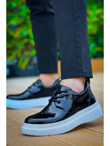 KB-X3  Kuback Siyah Rugan  Bağcıklı  Günlük Erkek  Ayakkabı KB-X3  Kuback Siyah Rugan  Bağcıklı  Günlük Erkek  Ayakkabı